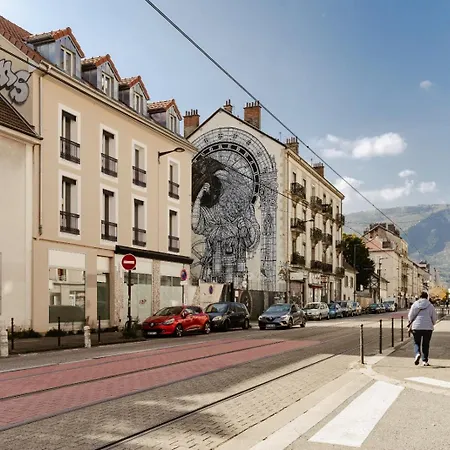 Orange Pastel - Parking Gratuit - T2 Cosy Proche Gare, Gem, Palais De Justice Appartamento Grenoble